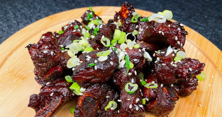 Keto Sticky Pork Tips