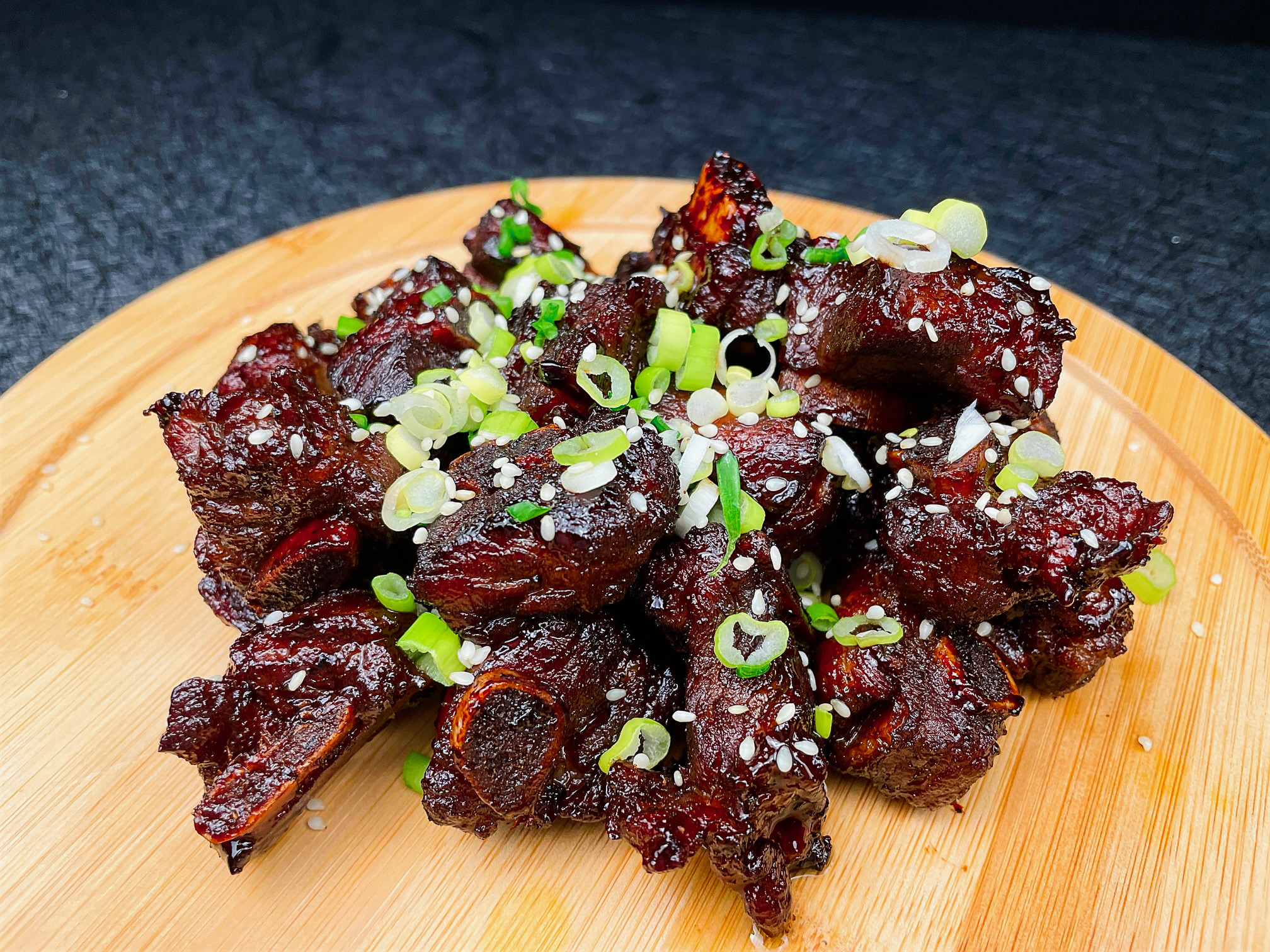 Keto Sticky Pork Tips