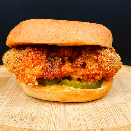 Keto Spicy Fried Chicken Sandwich