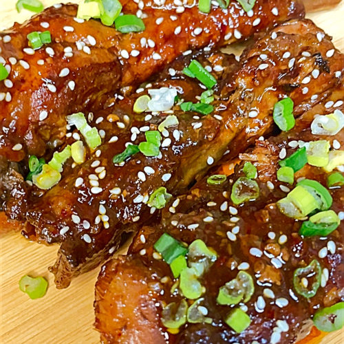 Keto Sweet & Spicy Sticky Ribs